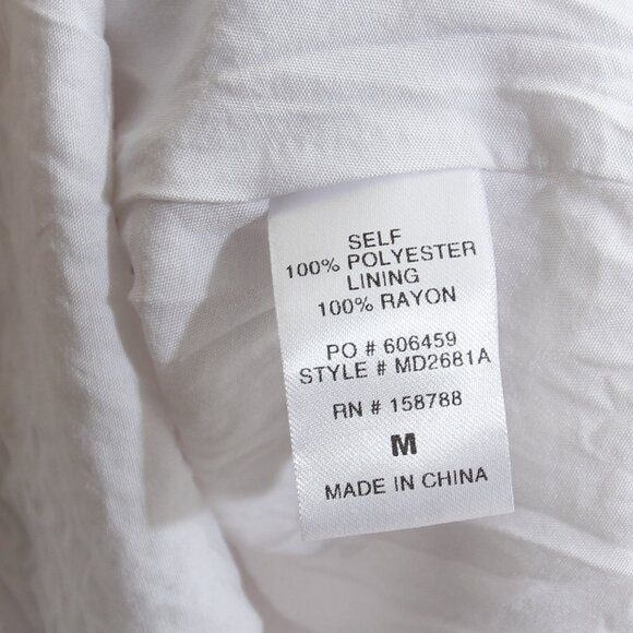 Worth Collective Edda Coastal Midi Dress Light Blue Floral Bump Friendly Medium - Picture 15 of 15